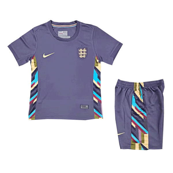 England Away Kids Soccer Jerseys Kit Euro 2024