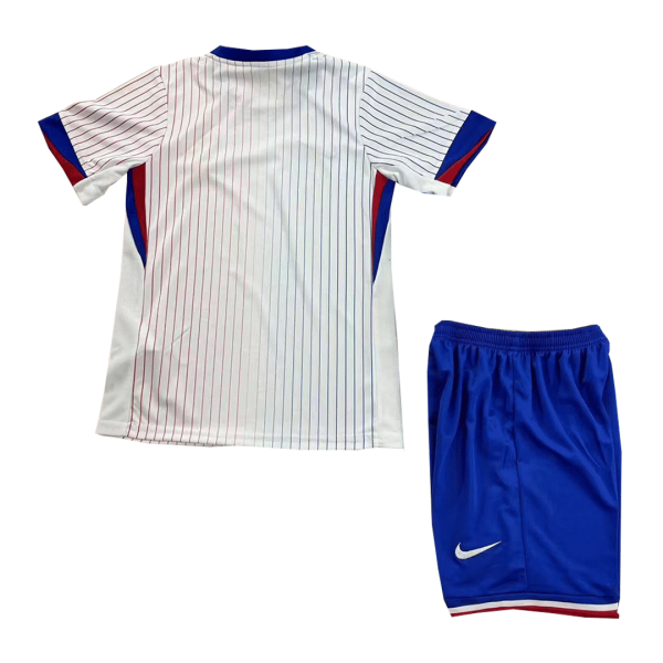 France Away Kids Soccer Jerseys Kit Euro 2024 1