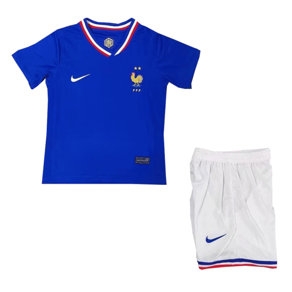 France Home Kids Soccer Jerseys Kit Euro 2024