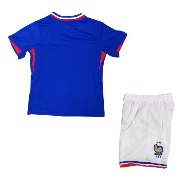 France Home Kids Soccer Jerseys Kit Euro 2024 1