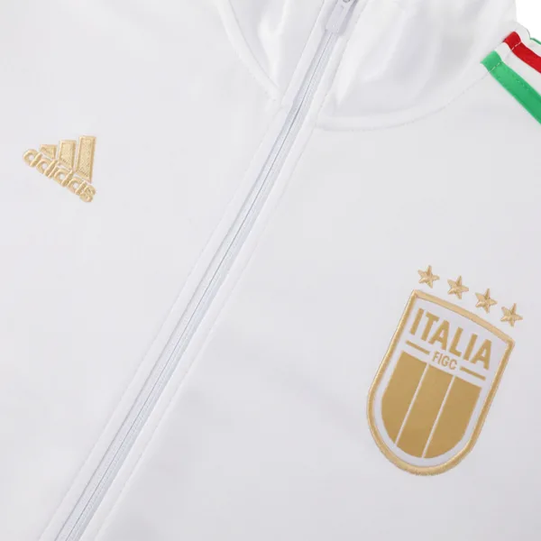 Italy Jacket Tracksuit 2024 25 White 10