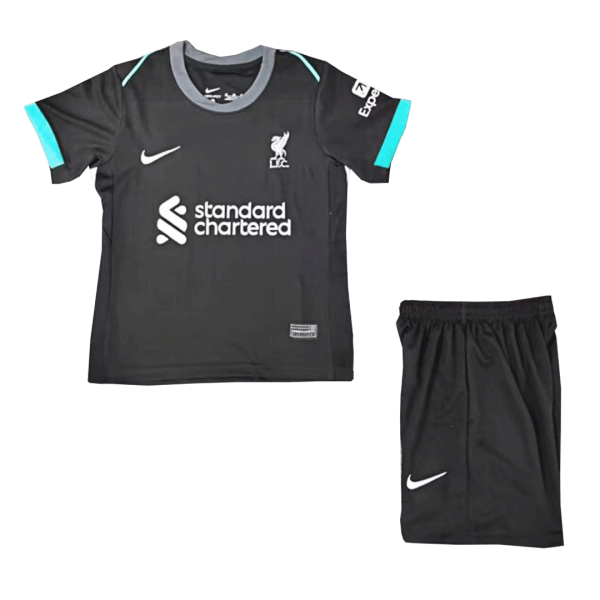 Liverpool Away Kids Soccer Jerseys Kit 2024 25