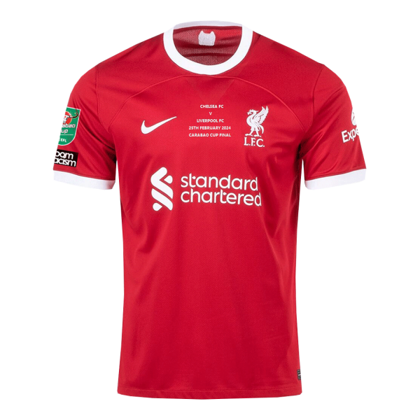 Liverpool Home Carabao Cup Final Soccer Jersey 2023 24