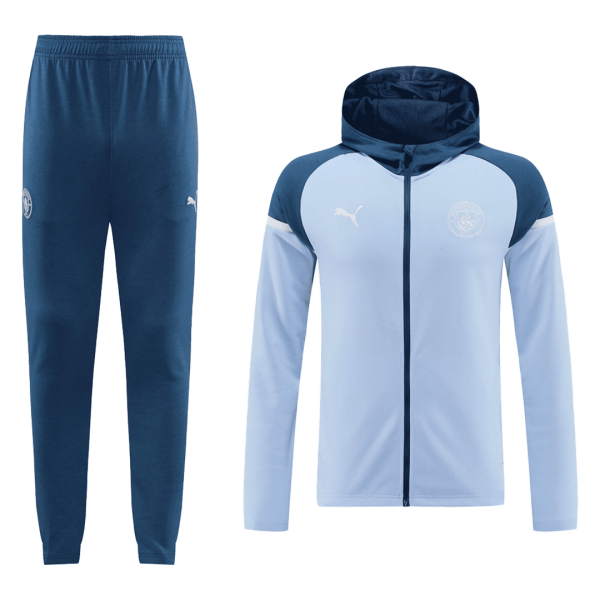 Manchester City Hoodie Tracksuit 2024 25 Blue