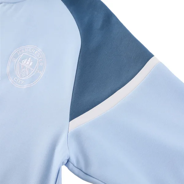 Manchester City Hoodie Tracksuit 2024 25 Blue 11