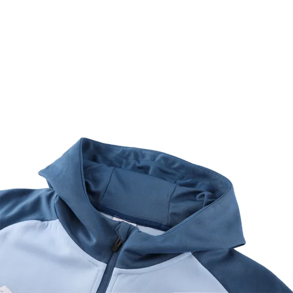 Manchester City Hoodie Tracksuit 2024 25 Blue 9