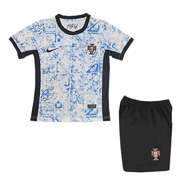 Portugal Away Kids Soccer Jerseys Kit Euro 2024