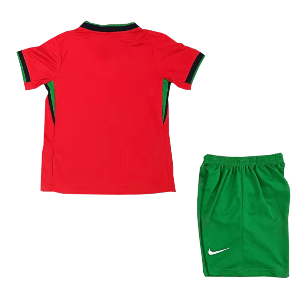 Portugal Home Kids Soccer Jerseys Kit Euro 2024 1