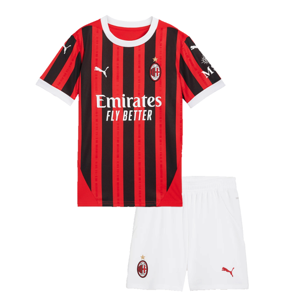 Ac Milan Home Kids Soccer Jerseys Kit 2024 25