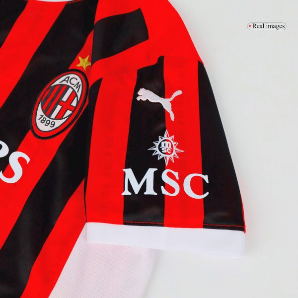 Ac Milan Home Kids Soccer Jerseys Kit 2024 25 12