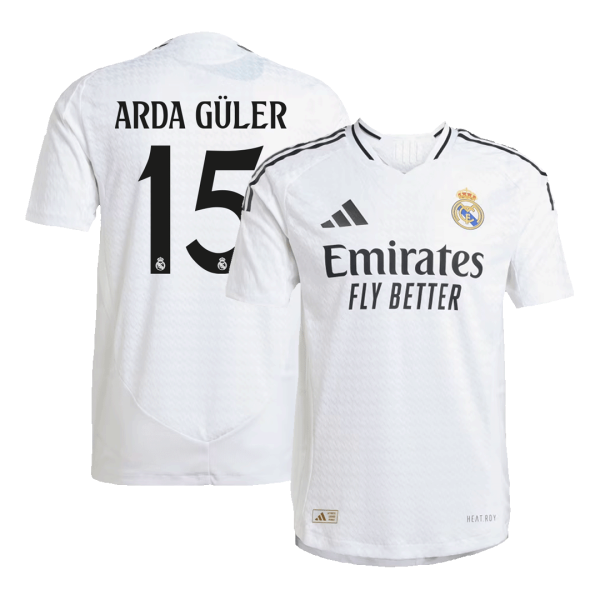 Arda G Ler 15 Real Madrid Home Authentic Soccer Jersey 2024 25