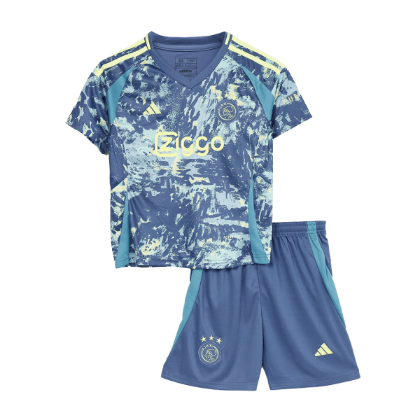 Ajax Away Kids Soccer Jerseys Kit 2024 25 2