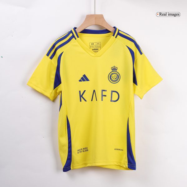 Al Nassr Home Kids Soccer Jerseys Kit 2024 25