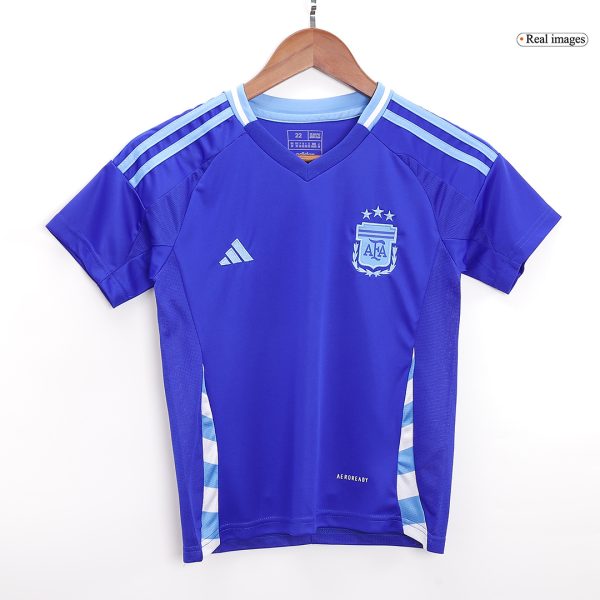 Argentina Away Kids Soccer Jerseys Full Kit 2024 3