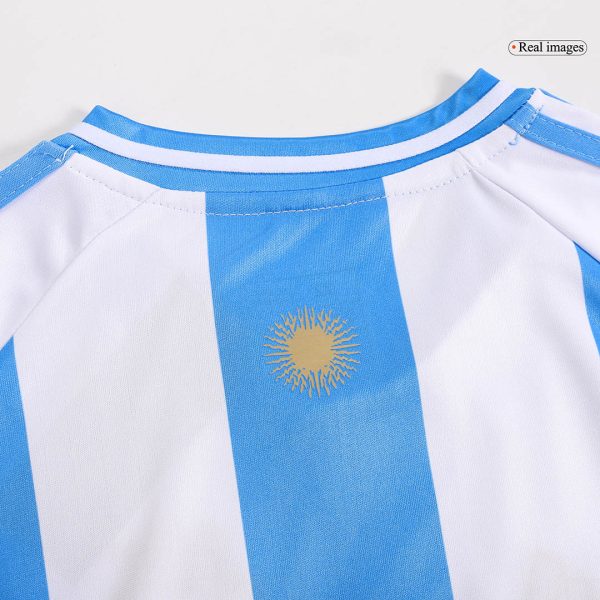 Argentina Home Kids Soccer Jerseys Full Kit 2024 12