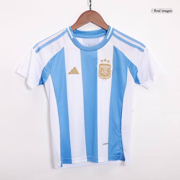 Argentina Home Kids Soccer Jerseys Full Kit 2024 3