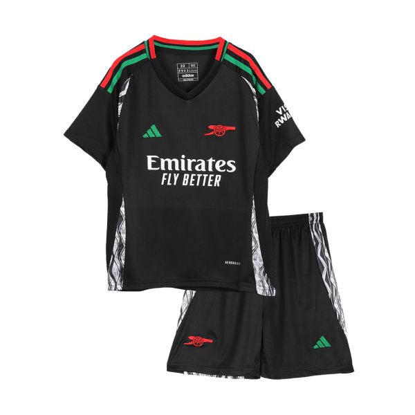 Arsenal Away Kids Soccer Jerseys Kit 2024 25 2