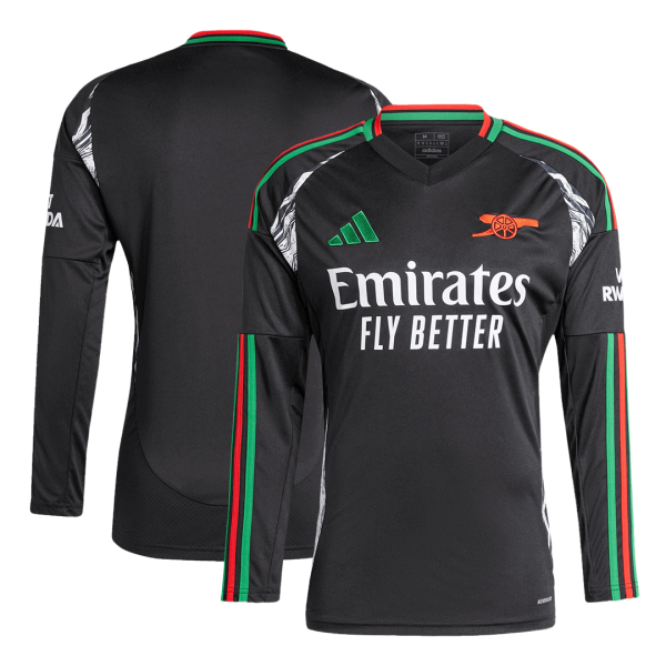 Arsenal Away Long Sleeve Soccer Jersey 2024 25 2