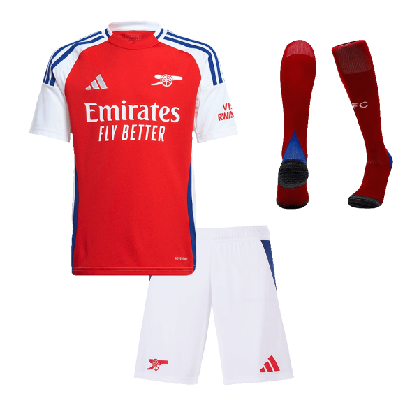 Arsenal Home Kids Soccer Jerseys Full Kit 2024 25