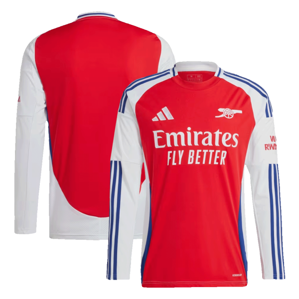 Arsenal Home Long Sleeve Soccer Jersey 2024 25 2