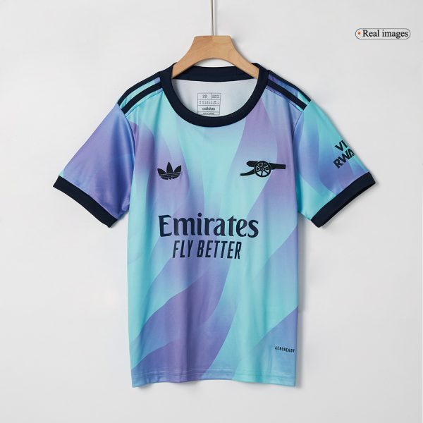 Arsenal Third Away Kids Soccer Jerseys Kit 2024 25 3