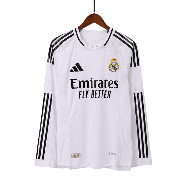 Authentic Real Madrid Home Long Sleeve Soccer Jersey 2024 25 3