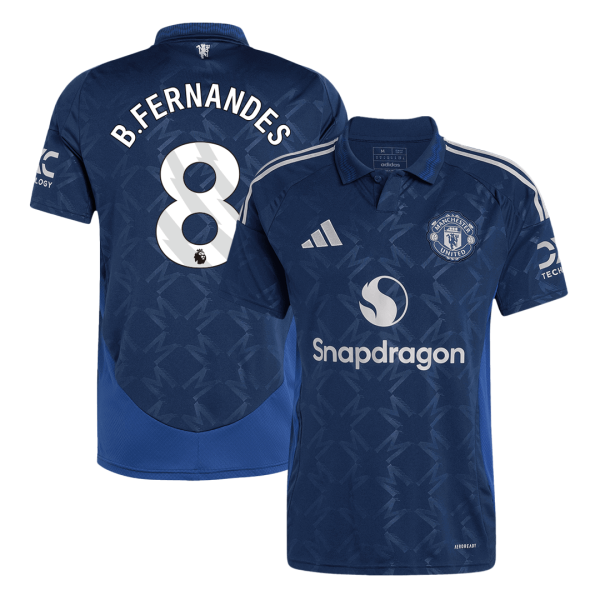 B Fernandes 8 Manchester United Away Soccer Jersey 2024 25