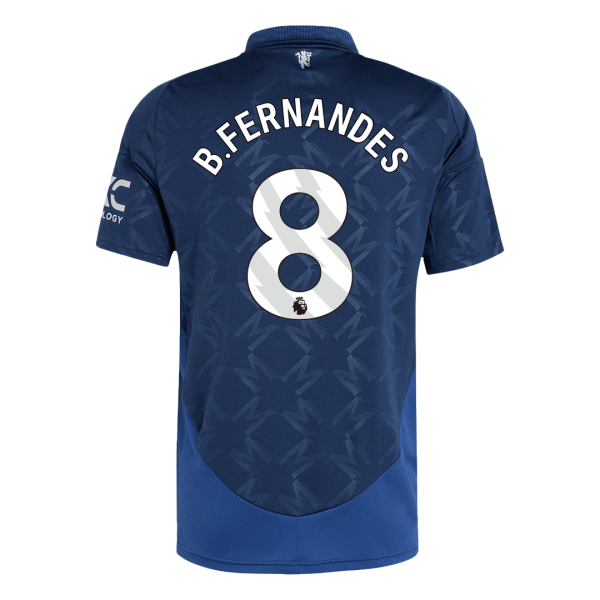 B Fernandes 8 Manchester United Away Soccer Jersey 2024 25 2