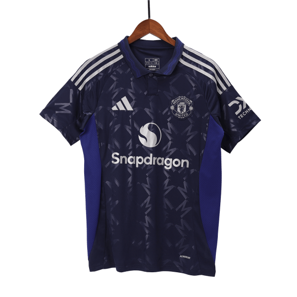 B Fernandes 8 Manchester United Away Soccer Jersey 2024 25 3