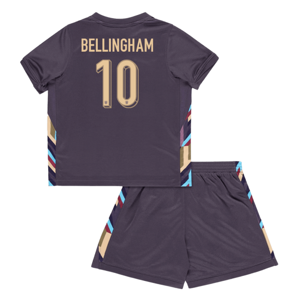 Bellingham 10 England Away Kids Soccer Jerseys Kit Euro 2024