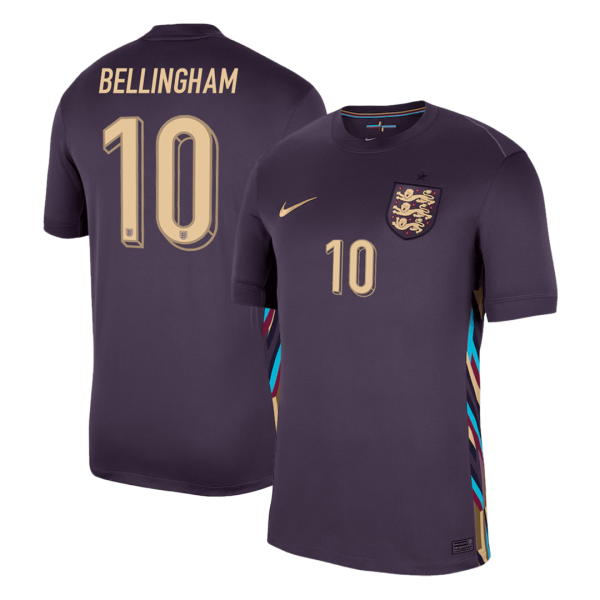 Bellingham 10 England Away Soccer Jersey 2024