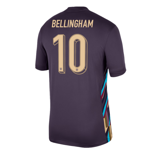 Bellingham 10 England Away Soccer Jersey 2024 2