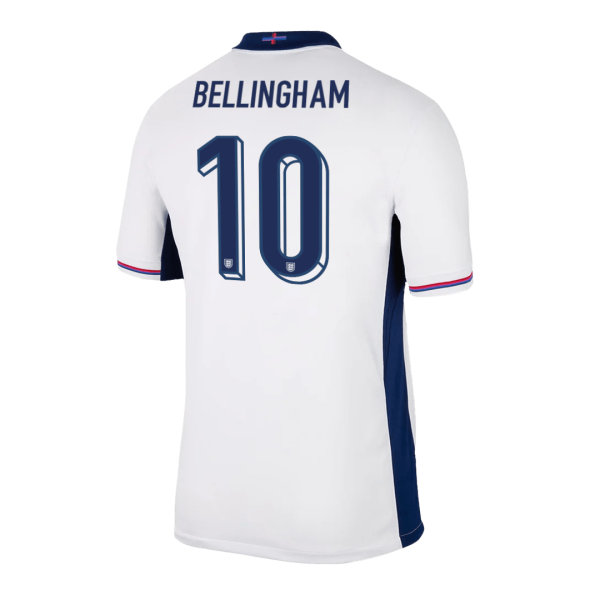 Bellingham 10 England Home Soccer Jersey Euro 2024 2