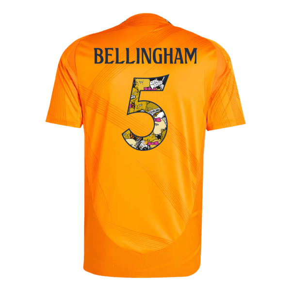 Bellingham 5 Real Madrid Away Authentic Soccer Jersey 2024 25 Bear Champ Font 2