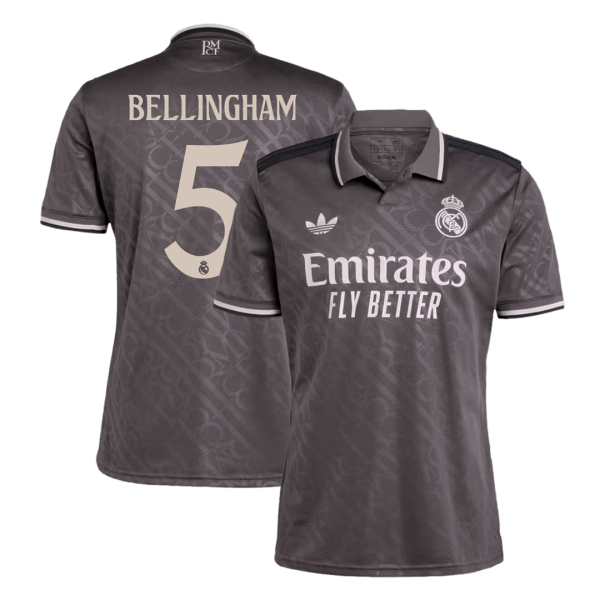 Bellingham 5 Real Madrid Third Away Soccer Jersey 2024 25