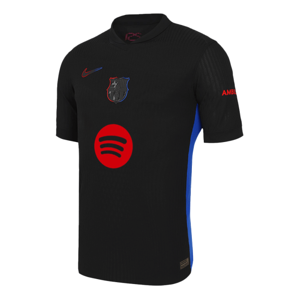 Barcelona Away Authentic Soccer Jersey 2024 25 Spotify Logo Without Text