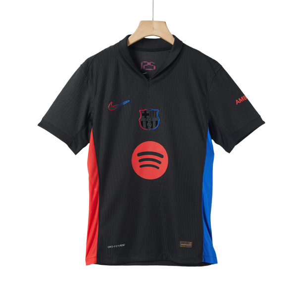 Barcelona Away Authentic Soccer Jersey 2024 25 Spotify Logo Without Text 3