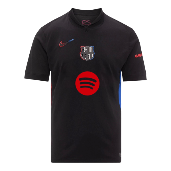 Barcelona Away Soccer Jersey 2024 25 Spotify Logo Without Text