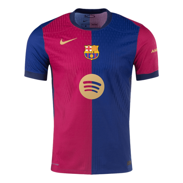 Barcelona Home Authentic Soccer Jersey 2024 25 Spotify Logo Without Text