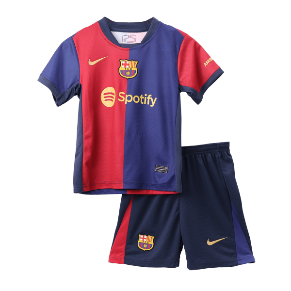 Barcelona Home Kids Soccer Jerseys Full Kit 2024 25 2