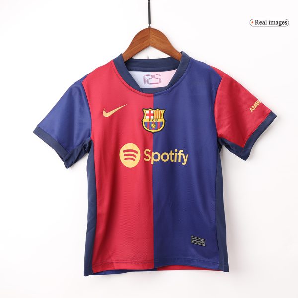 Barcelona Home Kids Soccer Jerseys Full Kit 2024 25 4