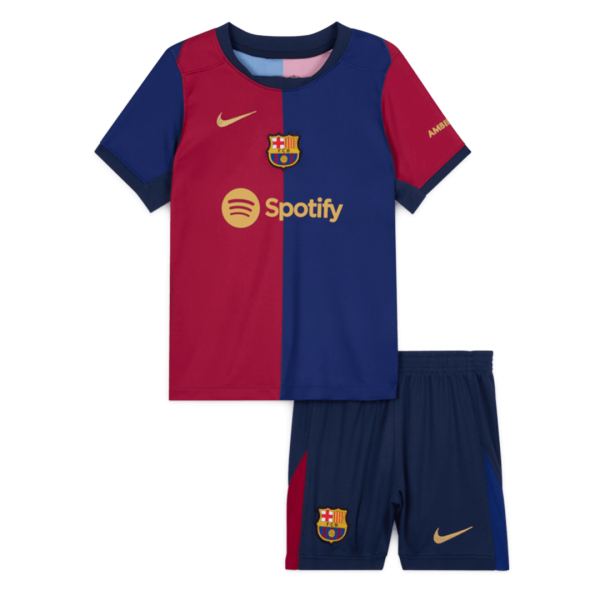 Barcelona Home Kids Soccer Jerseys Kit 2024 25