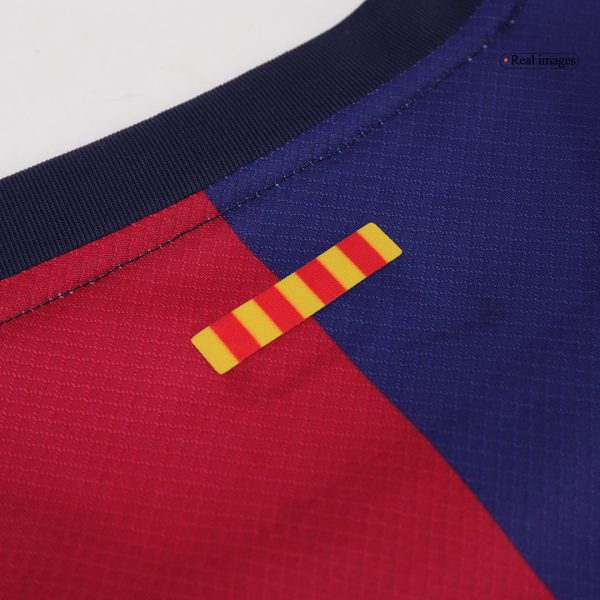 Barcelona Home Long Sleeve Soccer Jersey 2024 25 11