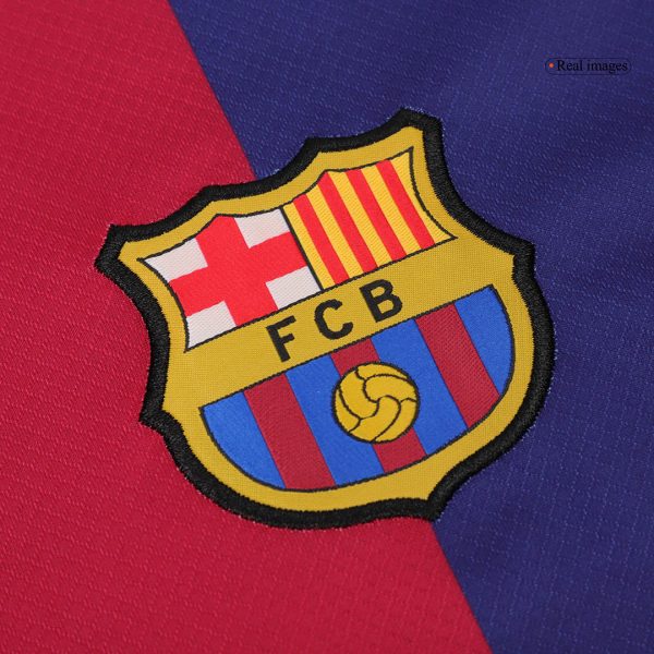 Barcelona Home Long Sleeve Soccer Jersey 2024 25 5