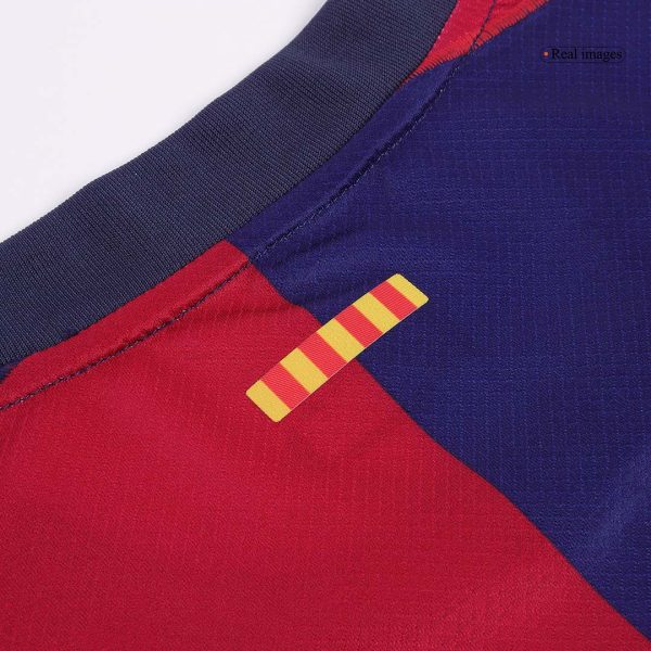 Barcelona Home Soccer Jersey 2024 25 Spotify Logo Without Text 11