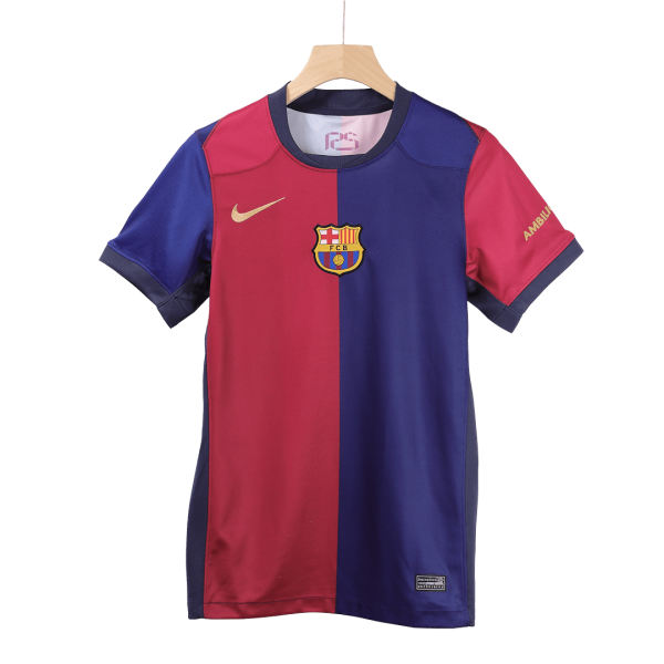 Barcelona Home Soccer Jersey 2024 25 Spotify Logo Without Text 3