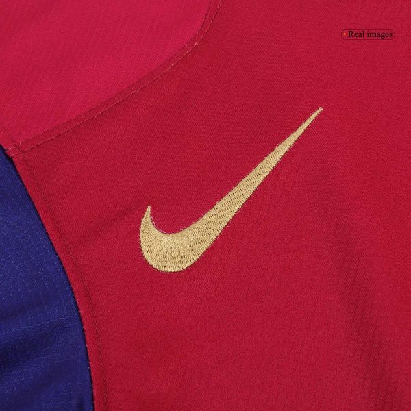 Barcelona Home Soccer Jersey 2024 25 Spotify Logo Without Text 7