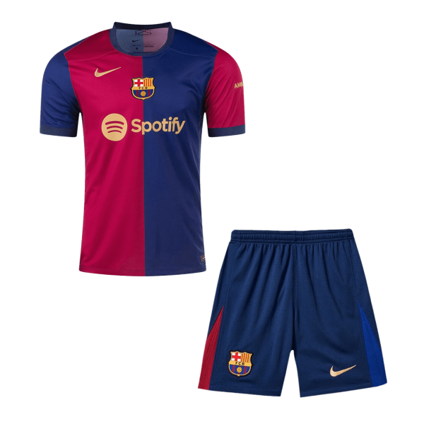 Barcelona Home Soccer Jersey Kit Jersey Shorts 2024 25