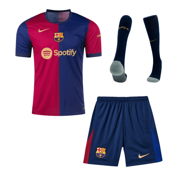 Barcelona Home Soccer Jersey Kit Jersey Shorts Socks 2024 25