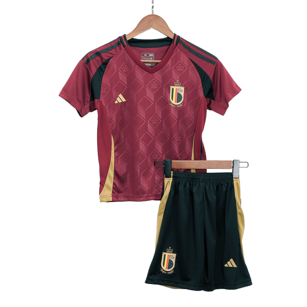 Belgium Home Kids Soccer Jerseys Kit Euro 2024